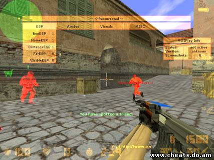 Скачать чит X-Resurrected v7 для cs 1.6