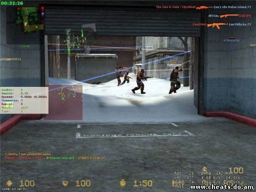 Популярный чит HL2Hook v12.1.1 aimbot, ESP weapons