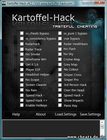 Хороший чит Kartoffel Hack 4.2 для Counter-Strike:Source