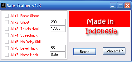 Rapid Shoot, Ghost, Terrain Hack, speedhack......